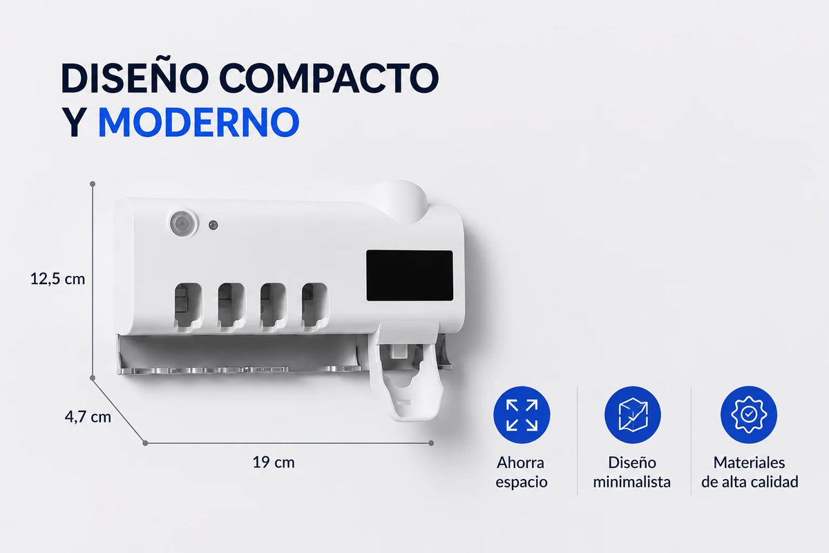 Esterilizador PureBrush™ - Higiene Dental Familiar