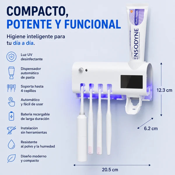 Esterilizador PureBrush™ - Higiene Dental Familiar