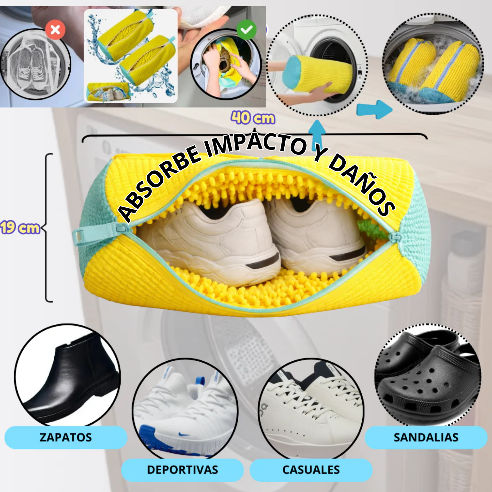 LAVA SIN ARRUINAR TUS ZAPATILAS.