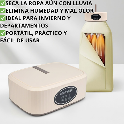 SECADOR PORTÁTIL DE ROPA: SECA AUN EN INVIERNO Y HUMEDAD.