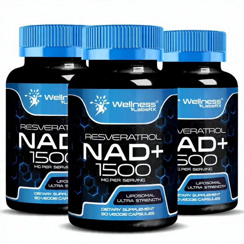 REeveratrol NAD+ Liposomal- Vitalidad y energía Celular en 90 Días. Pack 1+1 GRATIS POR 39,90E